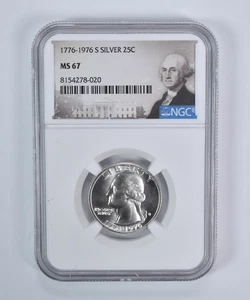 1976-S Washington Quarter Silver MS67 NGC Special Label *5090 - Picture 1 of 5