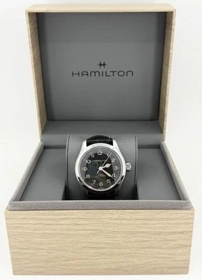 Nuevo en Caja Reloj Hamilton Khaki Field Murph Automático Correa Cuero H70605731 Foto 1 de 4