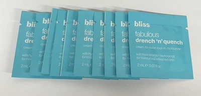 Hidratante hidratante crema a agua Bliss Drench & Quench .07 fl. lote de 10 oz Foto 1 de 2