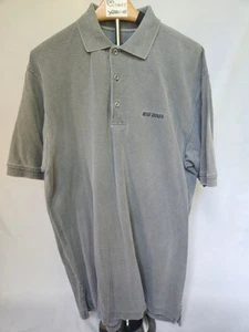 VINTAGE BIG DOGS Polo Shirt BIG & Tall Large Gray Camp Mens casual 90s EUC Logo - Picture 1 of 10