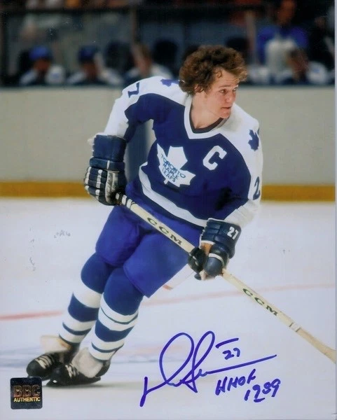 Fotografía 8x10 firmada autografiada por Darryl Sittler Toronto Maple Leafs de hockey de la NHL Foto 1 de 1
