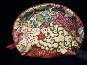 Nick and Nora "Asian Design" Small Vinyl Make-Up Bag - Picture 1 of 3