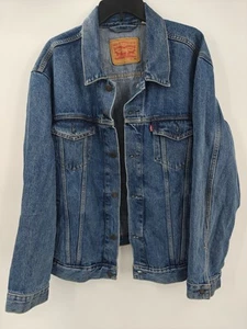 Levi's Herren Denim klassische Trucker Jacke blau Medium Stonewash Größe Extra Large - Bild 1 von 19