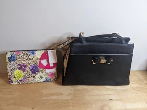 Cartera Betsey Johnson XOJAIME + Bolsa Floral Leopardo Extraíble Nueva con Etiquetas Coordinada - Imagen 1 de 21