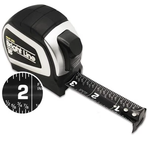 Perfect Measuring Tape - BrightLine High Contrast Dark Mode Easy Read Tape Me... - Picture 1 of 7