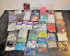 Craft Lot ~ 35 Styles Types Colors Beads / Pearls / Crystals /Jewelry Findings
