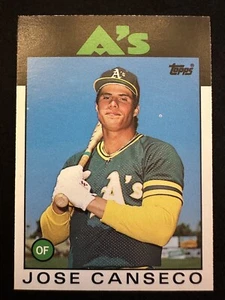1986 Topps Traded Jose Canseco (#20T) NM ROY, Bash Bro Rookie Card ^GRUMPYBUCK^ - Picture 1 of 2