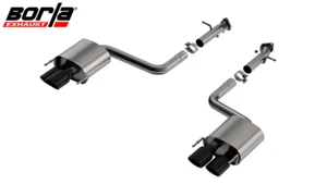 Borla S Type Axle-Back Exhaust w/ 4" Blk Chrome Tips For 15-24 Lexus RC F/IS 500 - Picture 1 of 5