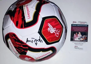 IAN RUSH SIGNED AUTOGRAPHED LIVERPOOL FC LOGO SOCCER BALL FUTBOL LEGEND JSA COA! - Picture 1 of 2