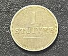 Curacao Nd (1880) One Stuiver Coin: J x Co. -Tn1