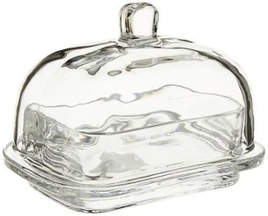 27-Continental Butter Dish, Large Round Rectangle, Clear - Picture 1 of 5