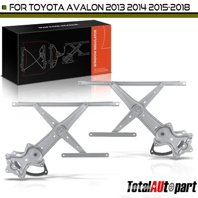 Regulador de ventana eléctrica 2 piezas sin motor para Toyota Avalon 2013-2018 delantero derecho y derecho Foto 1 de 4