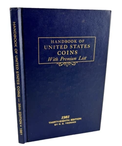 1981 Handbook of united States Coins with Premium List Blue Book 38th Ed, Yeoman - Picture 1 of 9