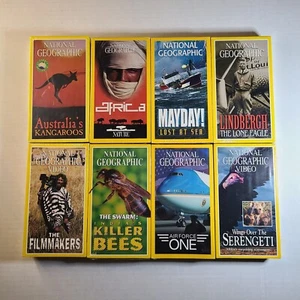 National Geographic VHS Tapes - Lot Of 8 - SEALED/NEW- Kangaroos, Air Force One - Picture 1 of 11