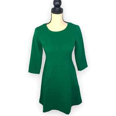 Vince Camuto Women Emerald Green A-Line Cocktail Holiday Dress Sz 0P - Image 1 of 4