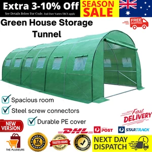 Greenfingers Greenhouse 6 m x 3 m Garden Shed Tunnel Green House Grow Plants - Picture 1 of 12