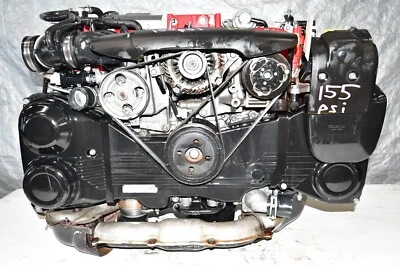 JDM 2008-2019 Subaru WRX STi EJ257 2.5L DOHC Motor Turbo EJ25 V10 Engine 155-Psi - Image 1 of 4
