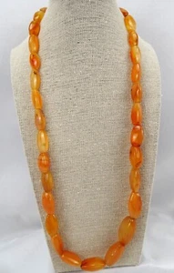 Butterscotch Stein Perlenkette, 26" lang, Vintage - Bild 1 von 6