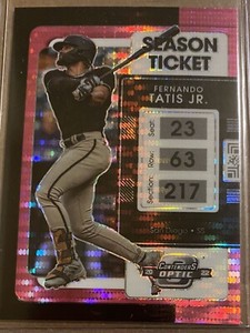 Fernando Tatis Jr 2022 Panini Chronicles Contenders Optic #23 Pink Pulsar Prizm