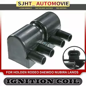 Ignition Coil for Daewoo Lanos KLAT Leganza KLAV Nubira Holden Rodeo 1997-2004 - Picture 1 of 8