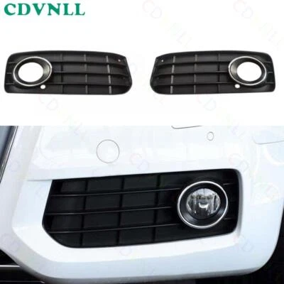 For Audi A5 S-Line S5 09-11 Pair Front Bumper Fog Light Cover Side Grille Bezel Foto 1 de 4