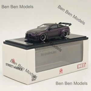 1/64 STREET WARRIOR SW BMW M4 Purple Diecast Models Car Limited Collection - Picture 1 of 7