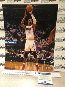 CHRIS BOSH SIGNED AUTOGRAPHED 11X14 BASKETBALL PHOTOGRAPH BECKETT BAS COA HEAT - Picture 1 of 4