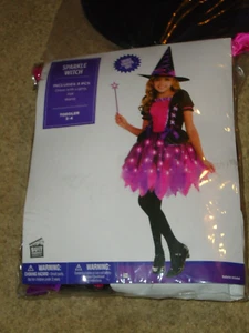 Costume, Sparkle Witch w/ skirt light up, Toddler 3-4, NIP - Picture 1 of 7