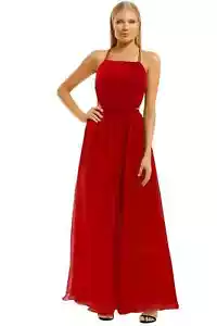 FAME AND PARTNERS Mildred Full Length Open Back Dress in Size 8 AU | RRP 325.00 - Picture 1 of 3