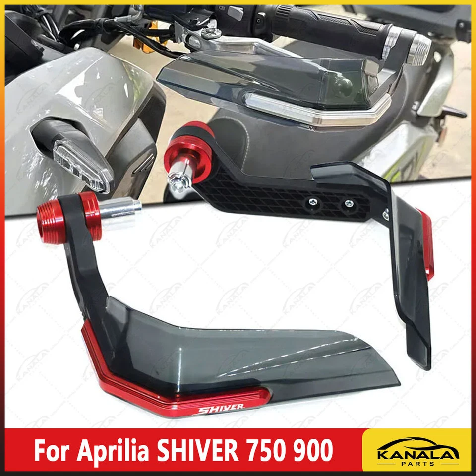 NEW For Aprilia SHIVER 750 900 CNC Handguard Shield Hand Guard Protector Wind Foto 1 de 4