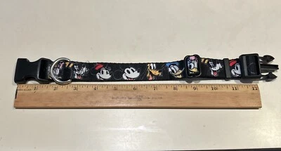 Disney’s MICKEY MOUSE Pluto Goofy Daisy Minnie Hebilla Ajustable Conocer Collar de Perro Foto 1 de 4