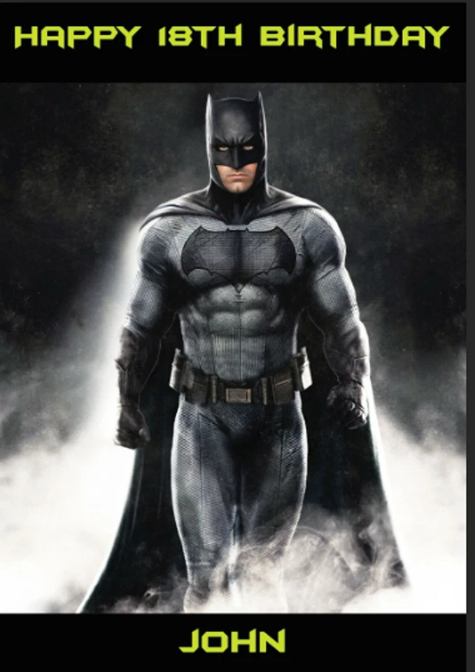 Personalised Batman Card Birthday Joker Inspired Bat  - Image 1 of 1