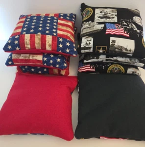 SET DI 8 BORSE CORNHOLE US ARMY & FLAG - NUOVO DESIGN - Foto 1 di 2