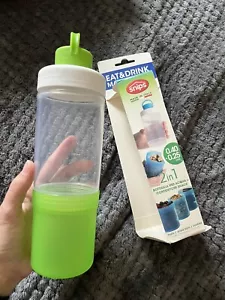 2 x Scheren Wasser zum Essen und Trinken Flaschen 0,4 + 0,25 Liter grün - Einheitsgröße - Bild 1 von 11