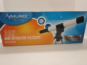 Balance Living Mini Refractor Telescope 30mm/30 X W Tripod 9.5" No Tools Require - Picture 1 of 2