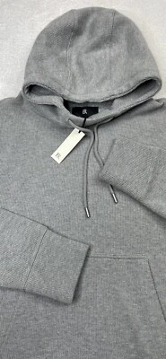 Banana Republic French Ribbed Hoodie L/S Gray size S (815018-01). $109 - Image 1 of 4