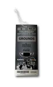 Biglietto golf autentico Fedex Cup PGA 2007 9/13 Woods Scott Furyk Mickelson Singh - Foto 1 di 3