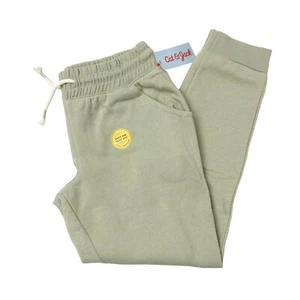 Cat & Jack Girls Size L 10/12 Plus Jogger Pants Drawstring Pockets Sage - Picture 1 of 10