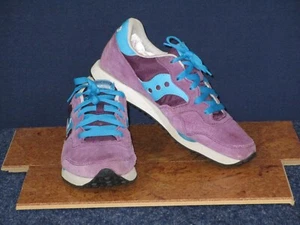 Zapatilla deportiva Saucony para mujer talla 9,5 DXN púrpura gamuza azul - Imagen 1 de 11