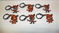 FIVE NIGHTS AT FREDDY'S BACKPACK HANGERS LOT OF 6 FOXY S1 & 2 LOOSE AS PICTURED