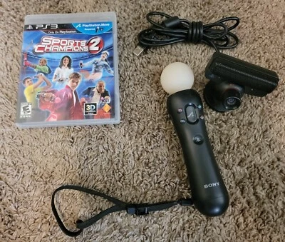 Sony PlayStation Move Bundle PS3 Motion Controller PS-EYE Camera Sports Champion - Image 1 of 4
