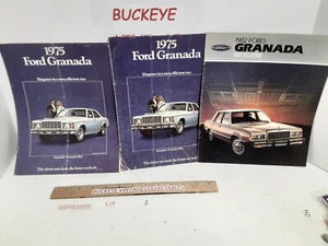 (2) Ford Granada 1975 y (1) 1982 Granada Vintage folleto de venta catálogos - Imagen 1 de 24