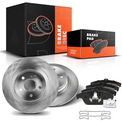 6x Rotores de freno de disco traseros y pastillas de freno para Mercedes-Benz C230 08-09 C300 08-12 Foto 1 de 4