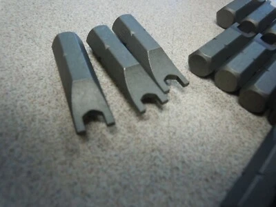 VEGA INDUSTRIES INC  #12 Span Security Bits. Lot of 15 bits. Free shipping - Image 1 of 2