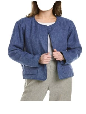 Eileen Fisher Blueberry Devlan 100% Linen sz 2X NWT - Image 1 of 4