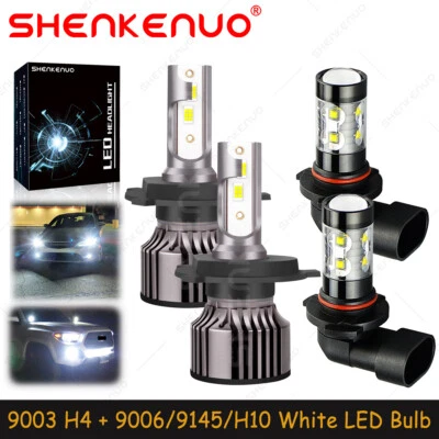For Toyota Echo 2003-2005 White LED Headlights Bulbs High Low Beam Fog Light V25 - Image 1 of 4