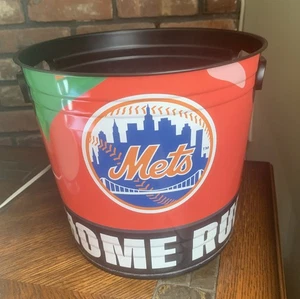 SGA NEW YORK METS HOME RUN APPLE POPCORN/BEER PLASTIC BUCKET IN HAND - Picture 1 of 1