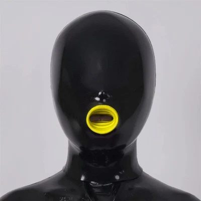 FETURAX Silicone BDSM Black Balloon Plug Hood Lip Colored For Cosplay Halloween - Image 1 of 4
