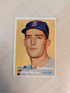 1957 Topps #336 Haywood Sullivan Boston Red Sox - Imagen 1 de 2