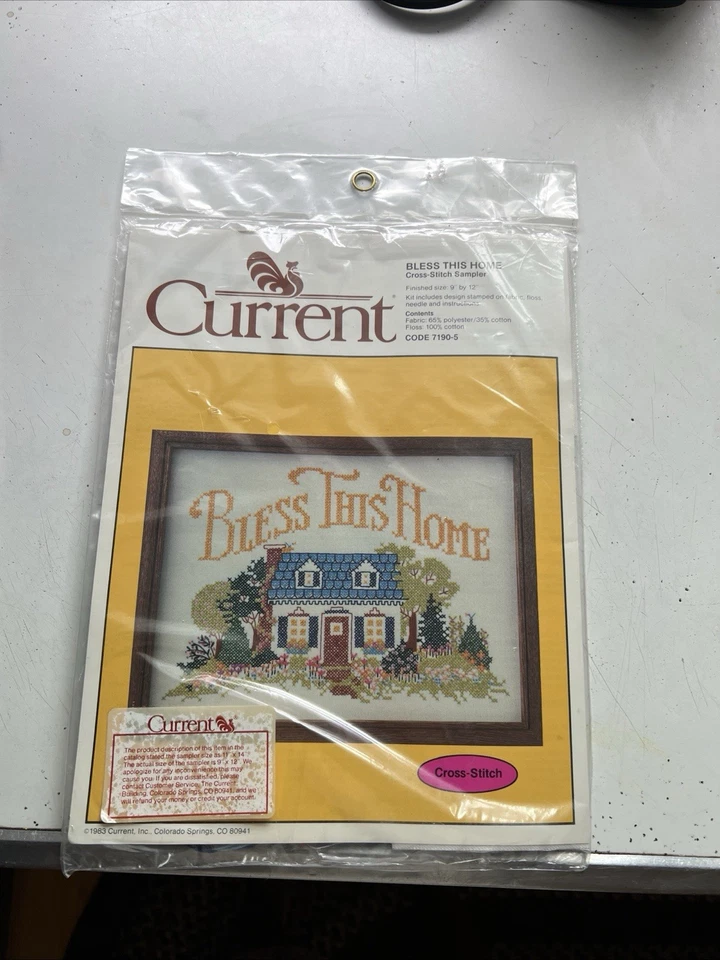 Cross Stitch By  Current  Bless this Home Sampler 7190-5 - Image 1 of 2
